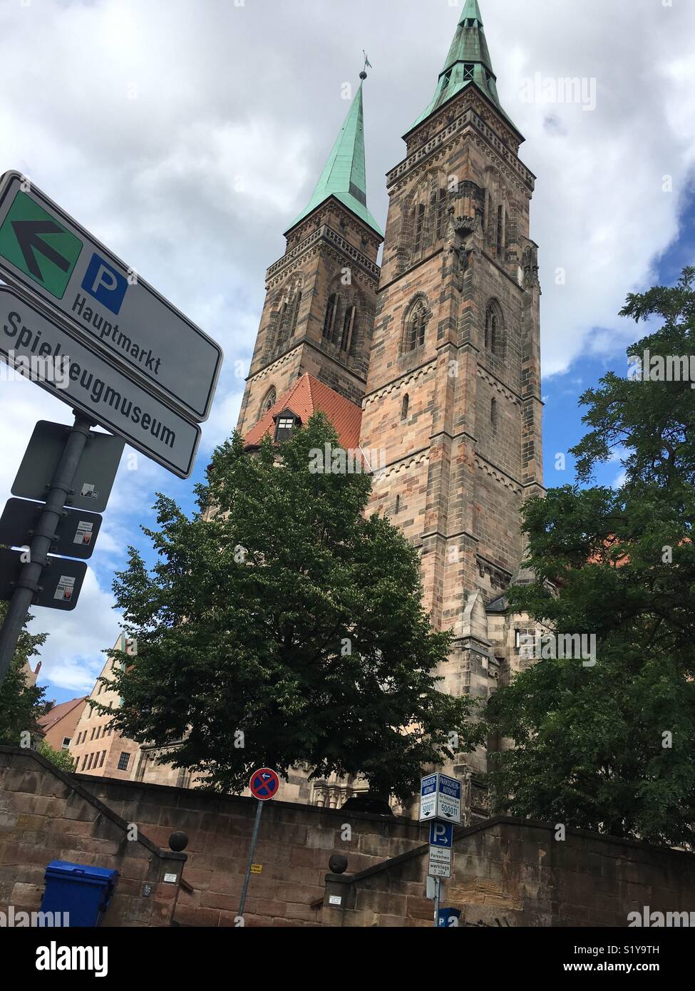 Sebalduskirche in Nürnberg, Deutschland. Stockfoto