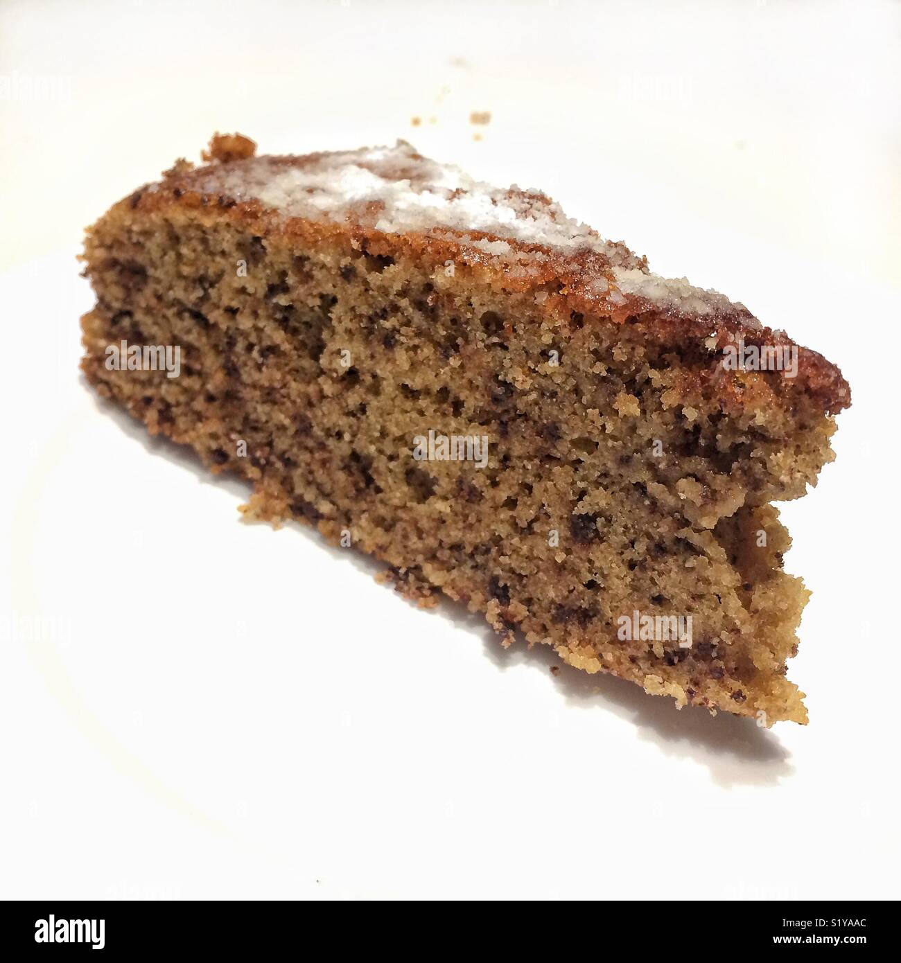 Ein Teil der Home glutenfreie Schokolade Kuchen Stockfoto