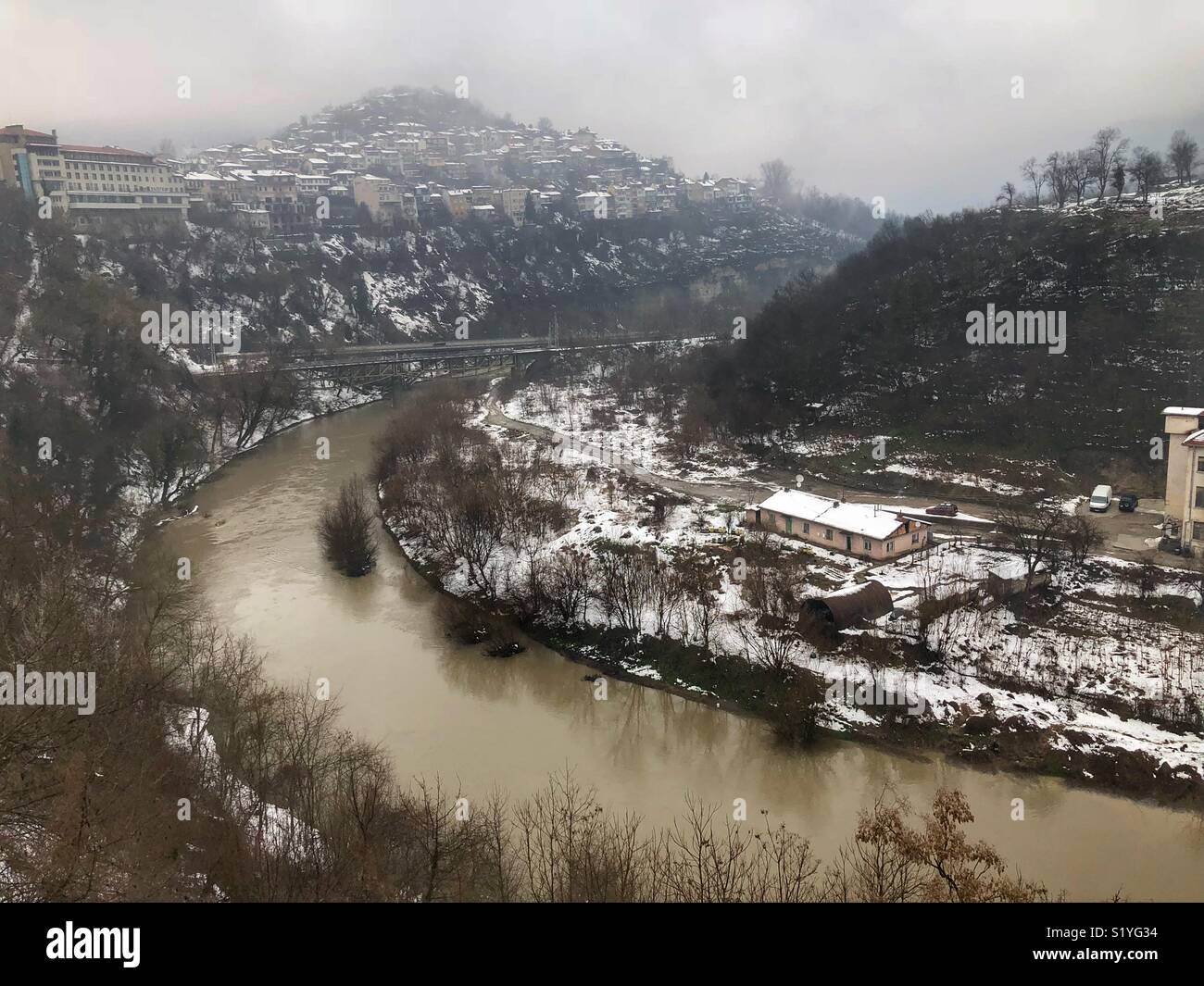 Veliko Tarnovo und Yantra Bulgarien Stockfoto