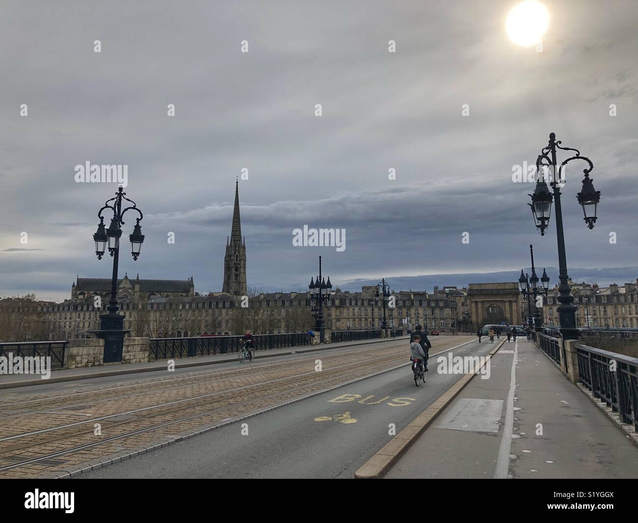 Bordeaux, Frankreich - Smartphone-aufgenommenes Stockfoto