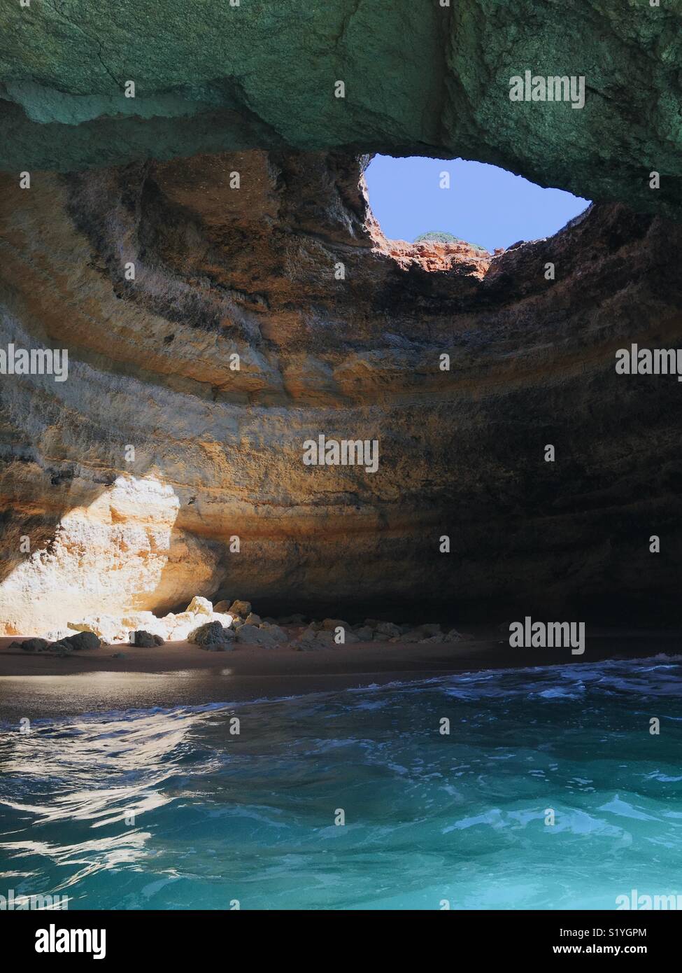Benagil Höhle, Algarve Portugal Stockfoto