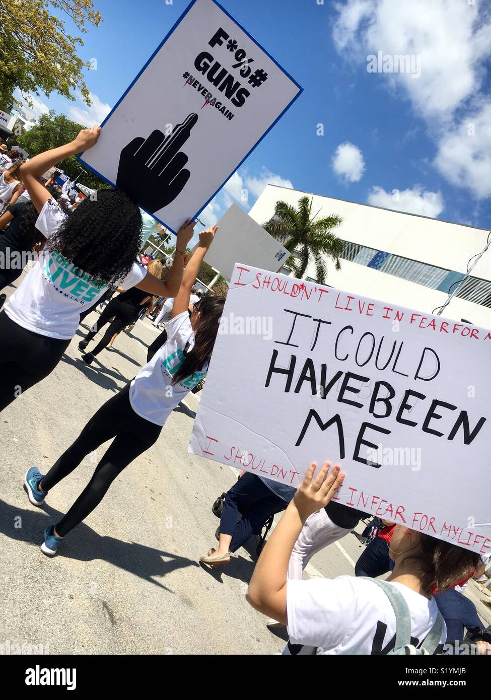 Miami Beach Florida" März für unser Leben." März 24, 2018 Protest nach Parkland, Florida School Shootings. Stockfoto