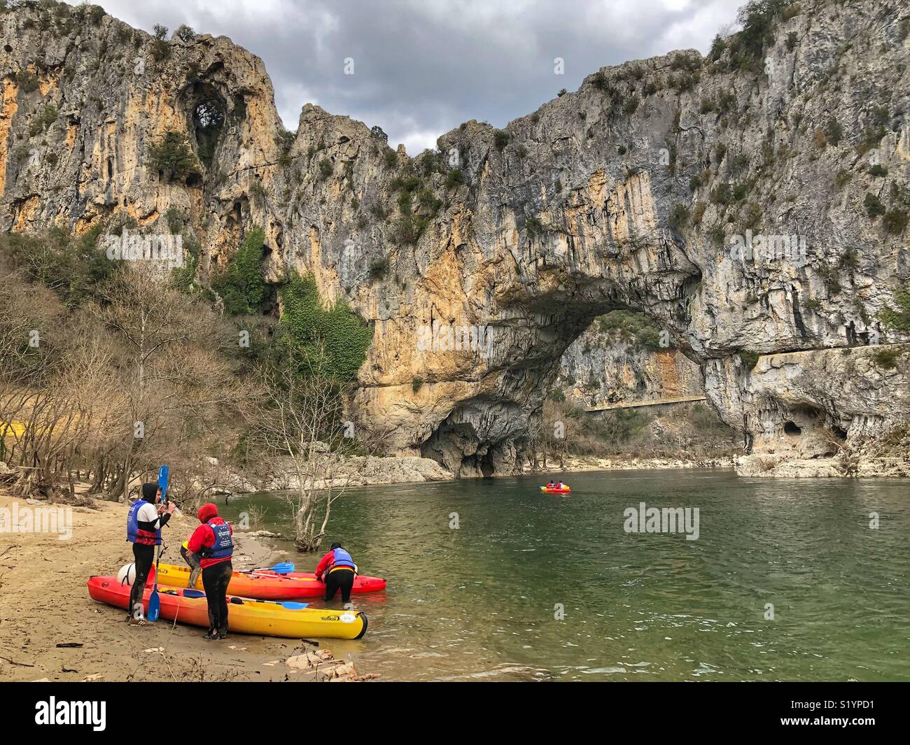 Vallon Pont d'Arc, Ardèche Frankreich Stockfoto