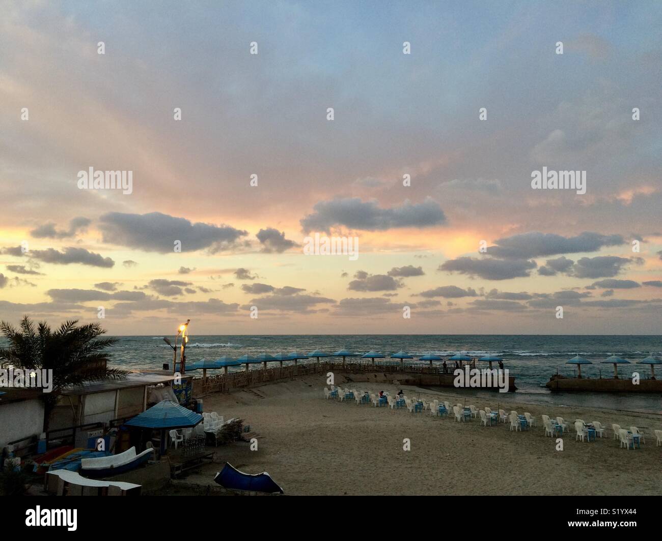 Miami Beach, Alexandria, Ägypten. Stockfoto