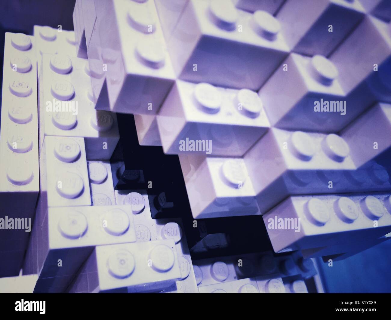 Legos Abstract Stockfoto