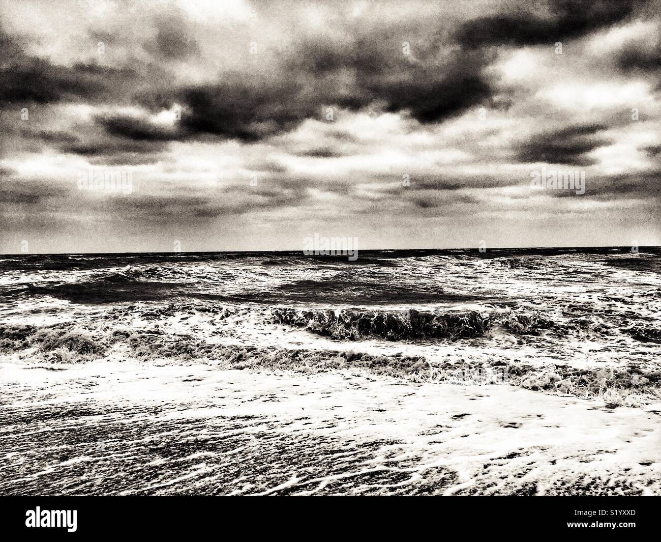 Nordsee - Smartphone-aufgenommenes Stockfoto