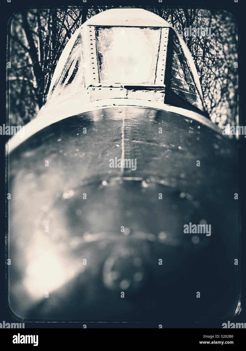 Gloster Meteor F (TT) .8 fighter Jet - Smartphone-aufgenommenes Stockfoto