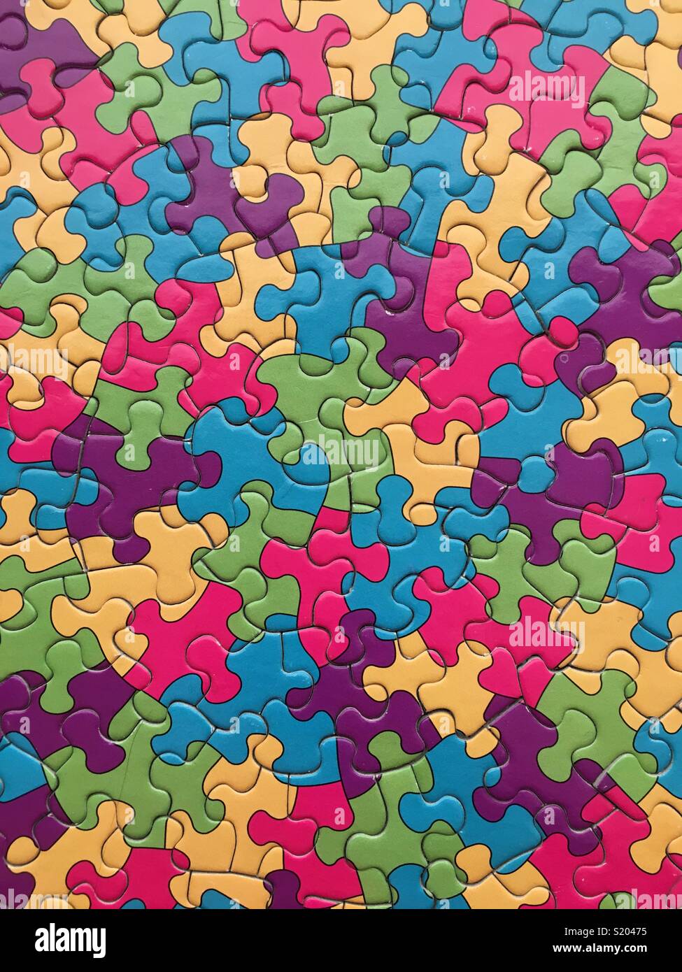 Colouful Puzzle - Geduld ist in Ordnung Stockfoto