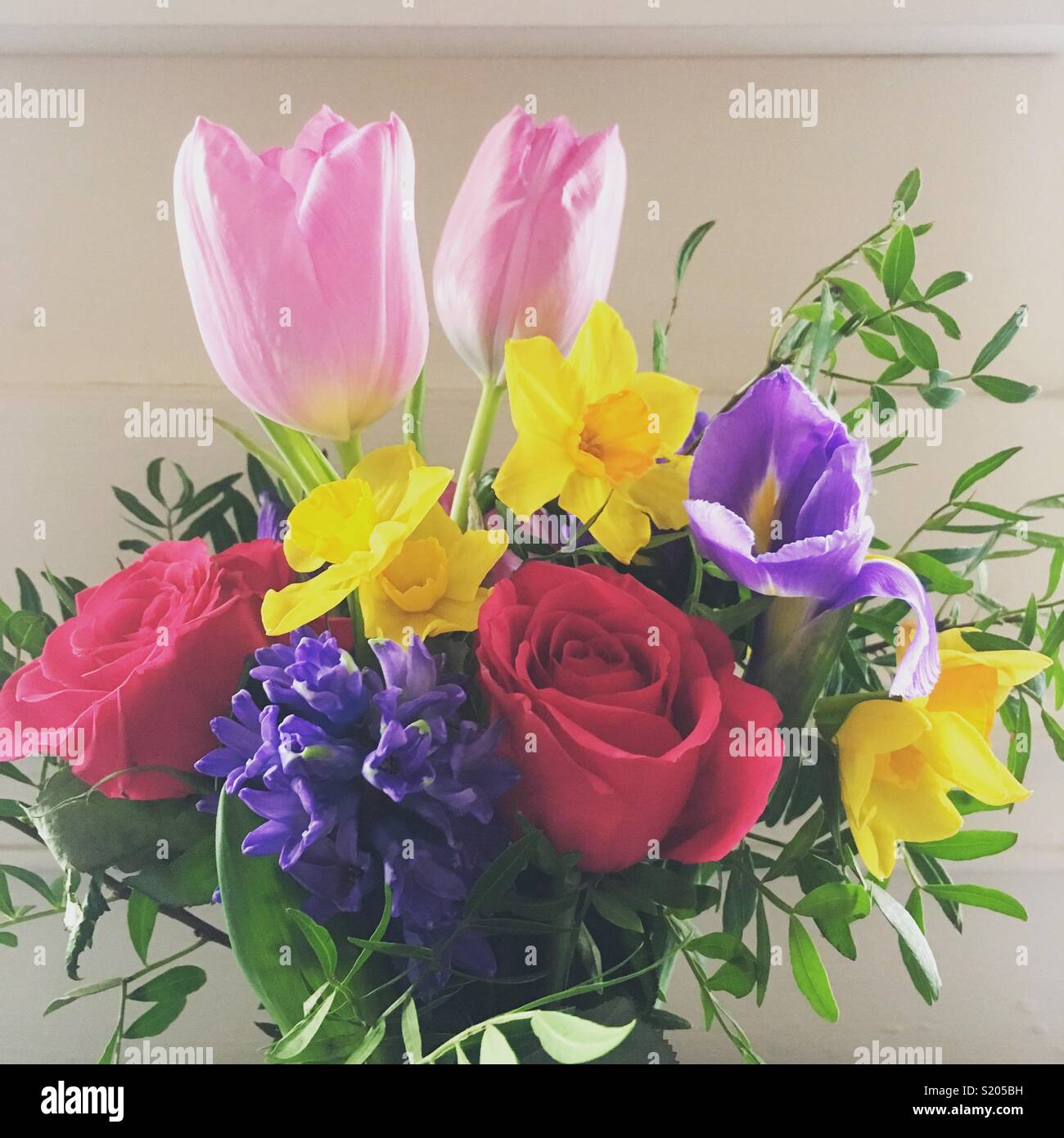 Strauß Frühlingsblumen Stockfoto