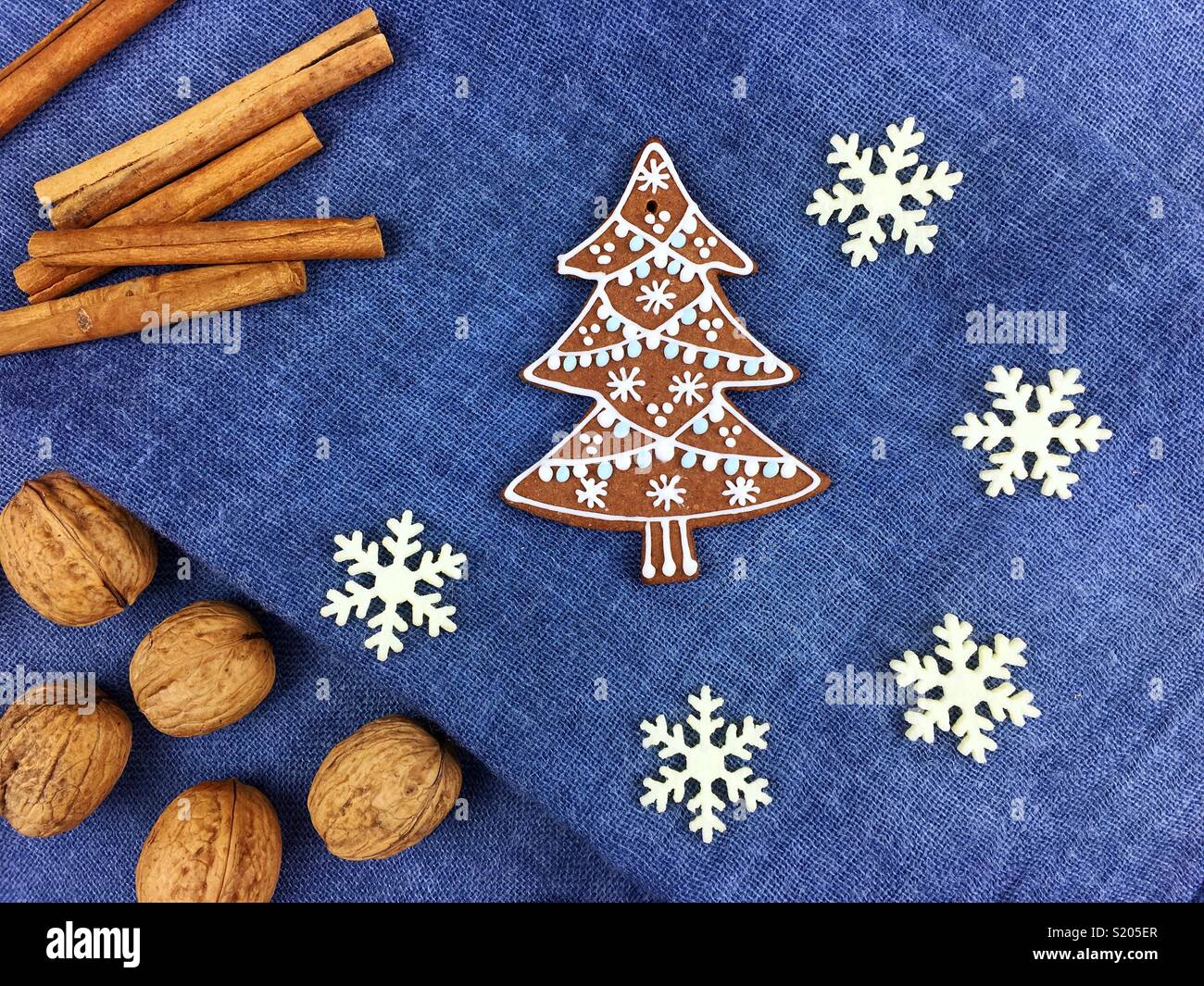 Weihnachten Lebkuchen Cookie Dekoration Stockfoto