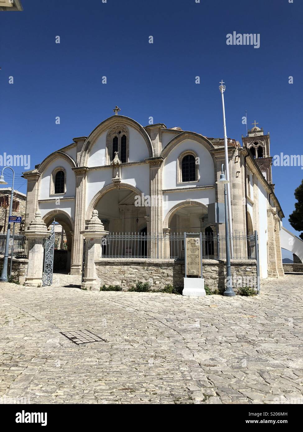 Eine orthodoxe Kirche in Lefkara auf Zypern Stockfoto