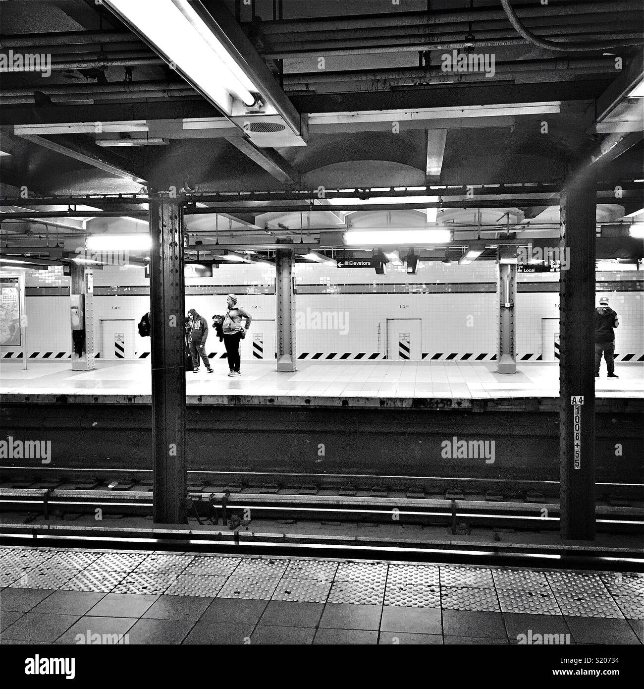 U-Bahn-Station in New York Stockfoto