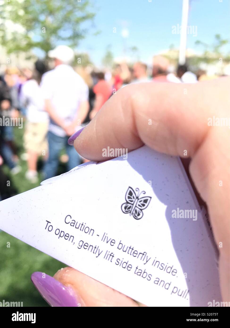 Las Vegas, Nevada-April 8, 2018 - Butterfly Release Event-Photo Credit: Rebecca Wochen Howard/Alamy Stockfoto