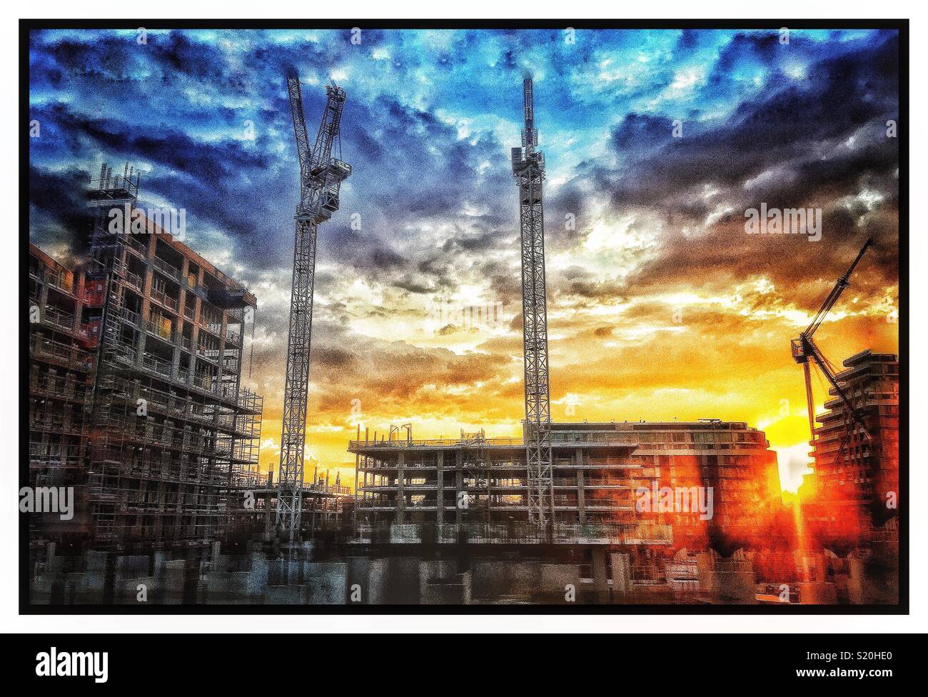 Battersea Regeneration im Süden Londons. Stockfoto