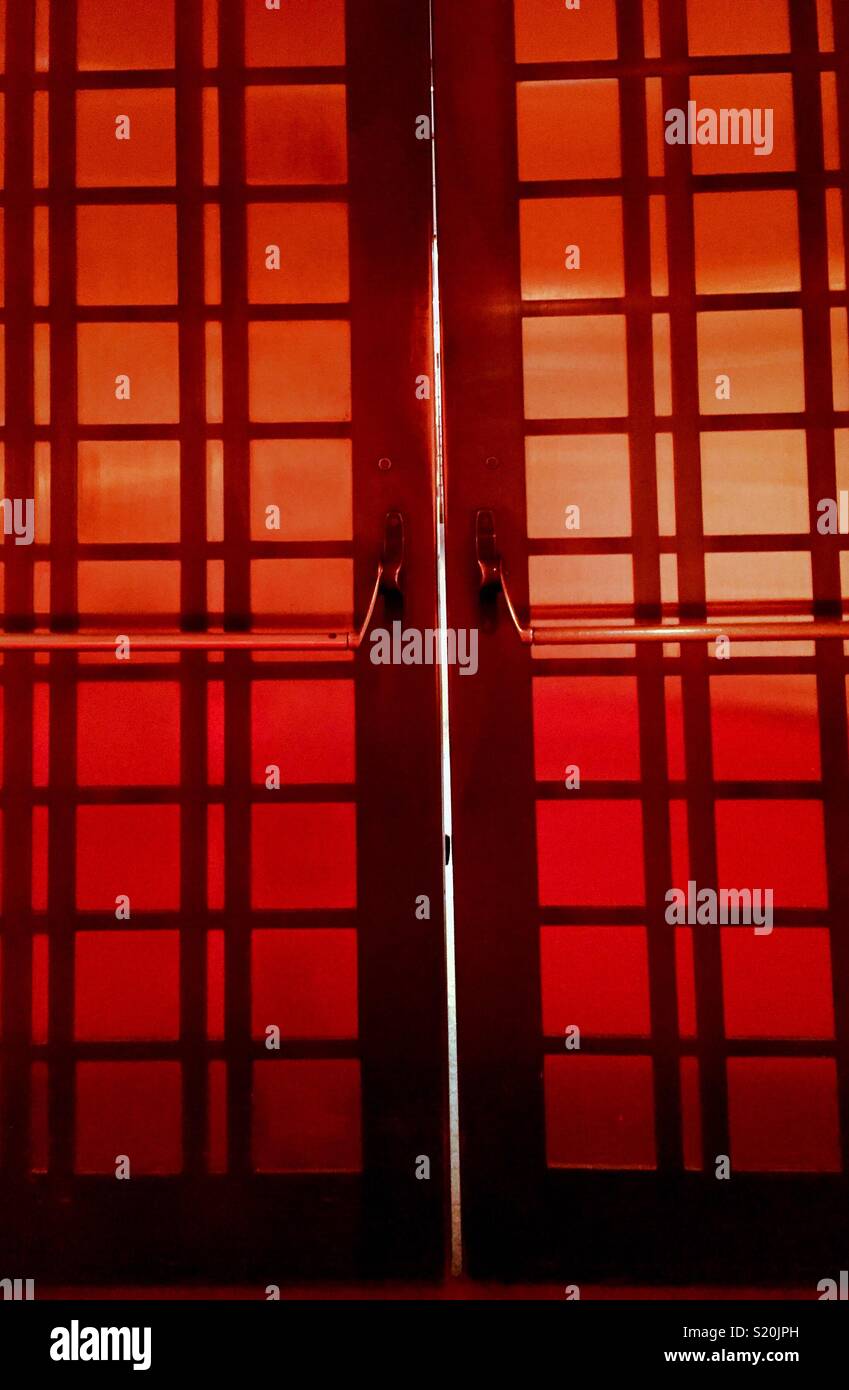 Türen in der Carnegie Hall in New York City. Stockfoto