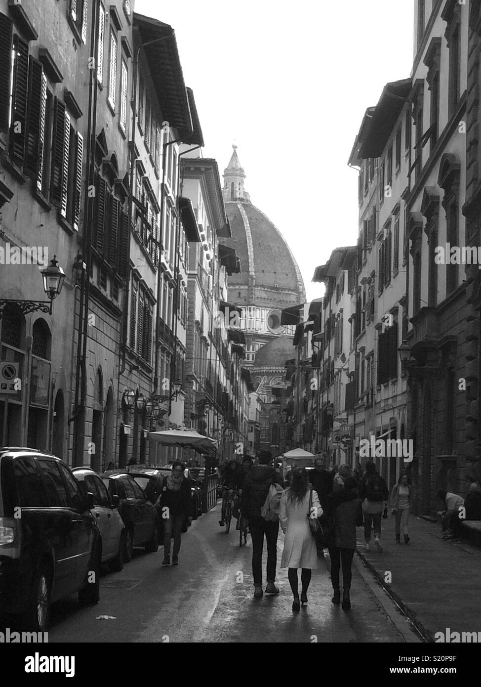 Regnerischen Tag in Florenz Stockfoto