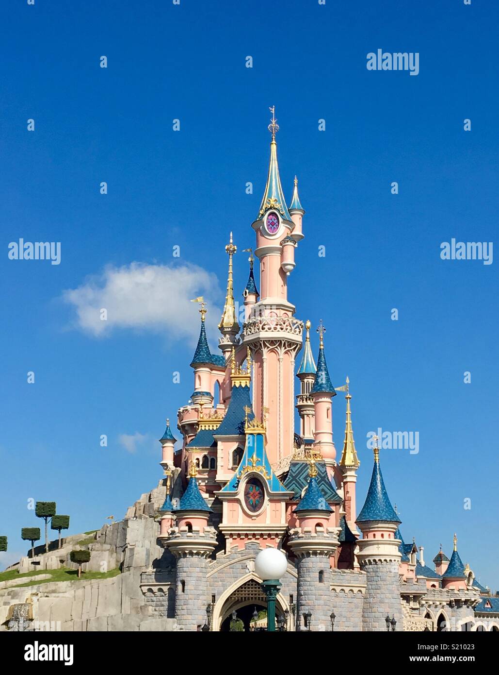Burg im Disneyland Paris Stockfoto