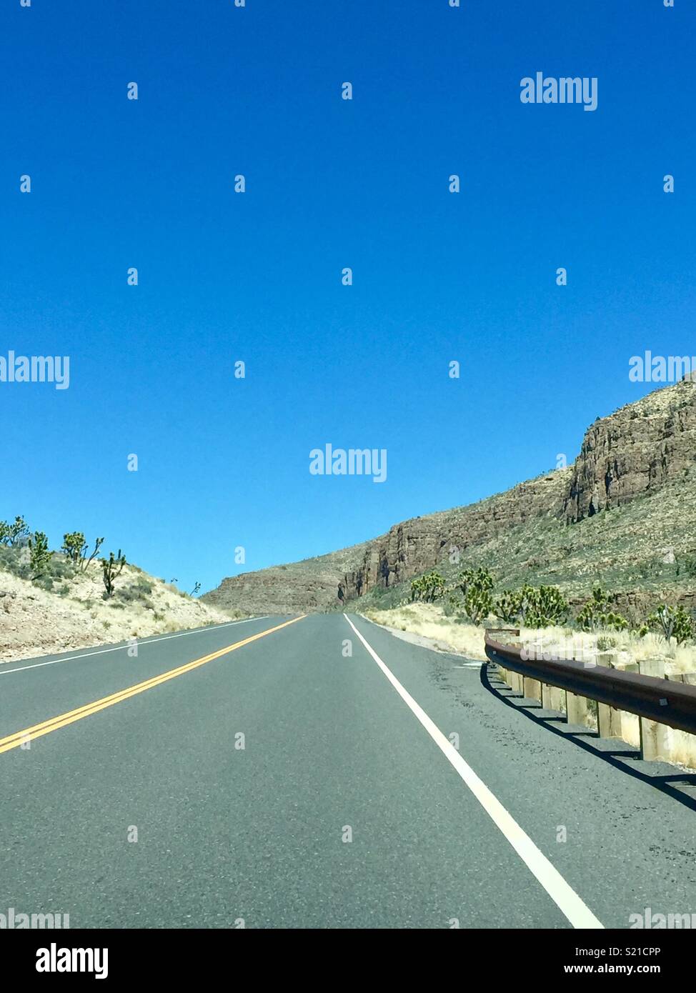 Weg zum Gran Canyon Stockfoto