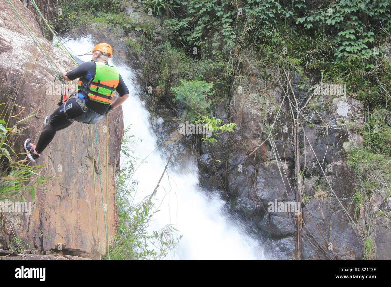 Canyoning, Da Lat, Vietnam Stockfoto