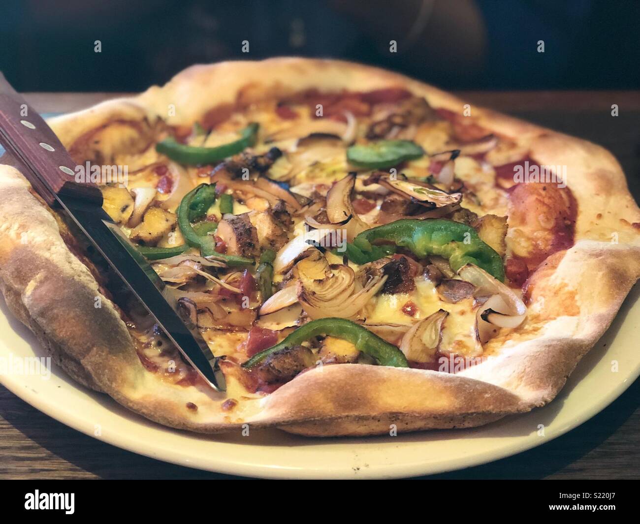 Leckere italienische Pizza Stockfoto