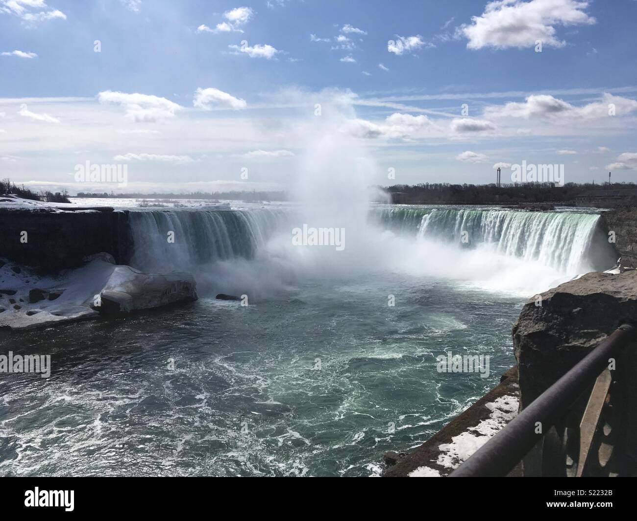Urlaub Bild der berüchtigten Niagara Fälle in Kanada April 2018 Stockfoto
