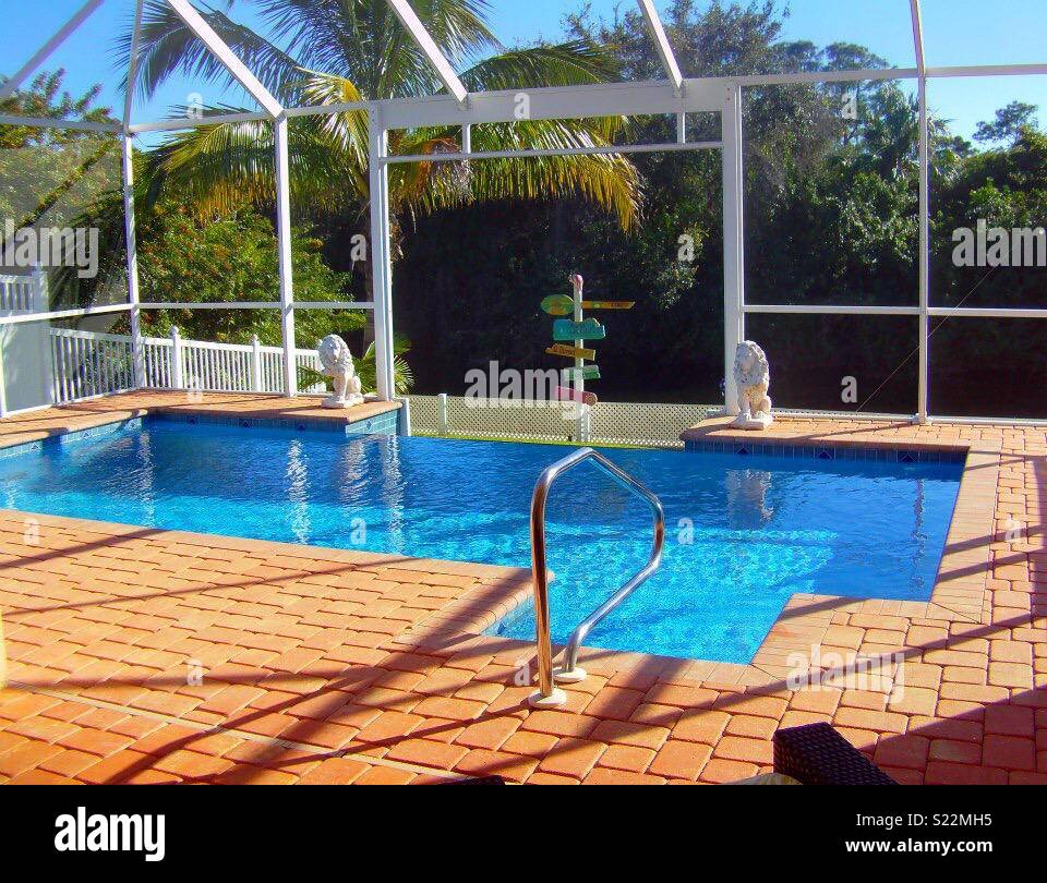 Entspannende villa in Florida Stockfoto