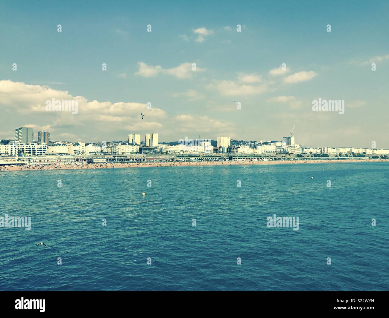 Blick von Brighton Pier Stockfoto