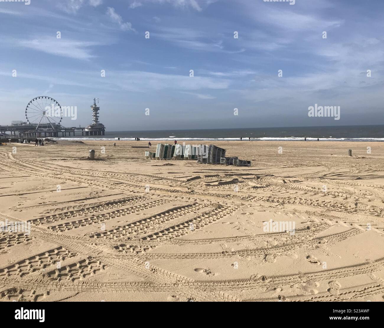 Scheveningen, Den Haag, Niederlande - Smartphone-aufgenommenes Stockfoto