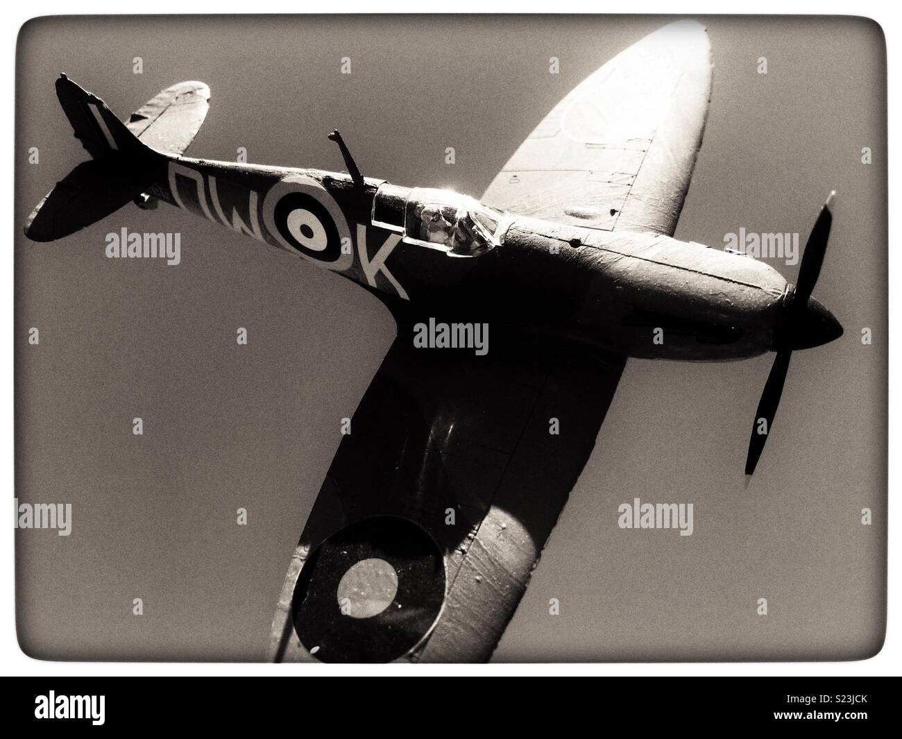 Spitfire! - Smartphone-aufgenommenes Stockfoto