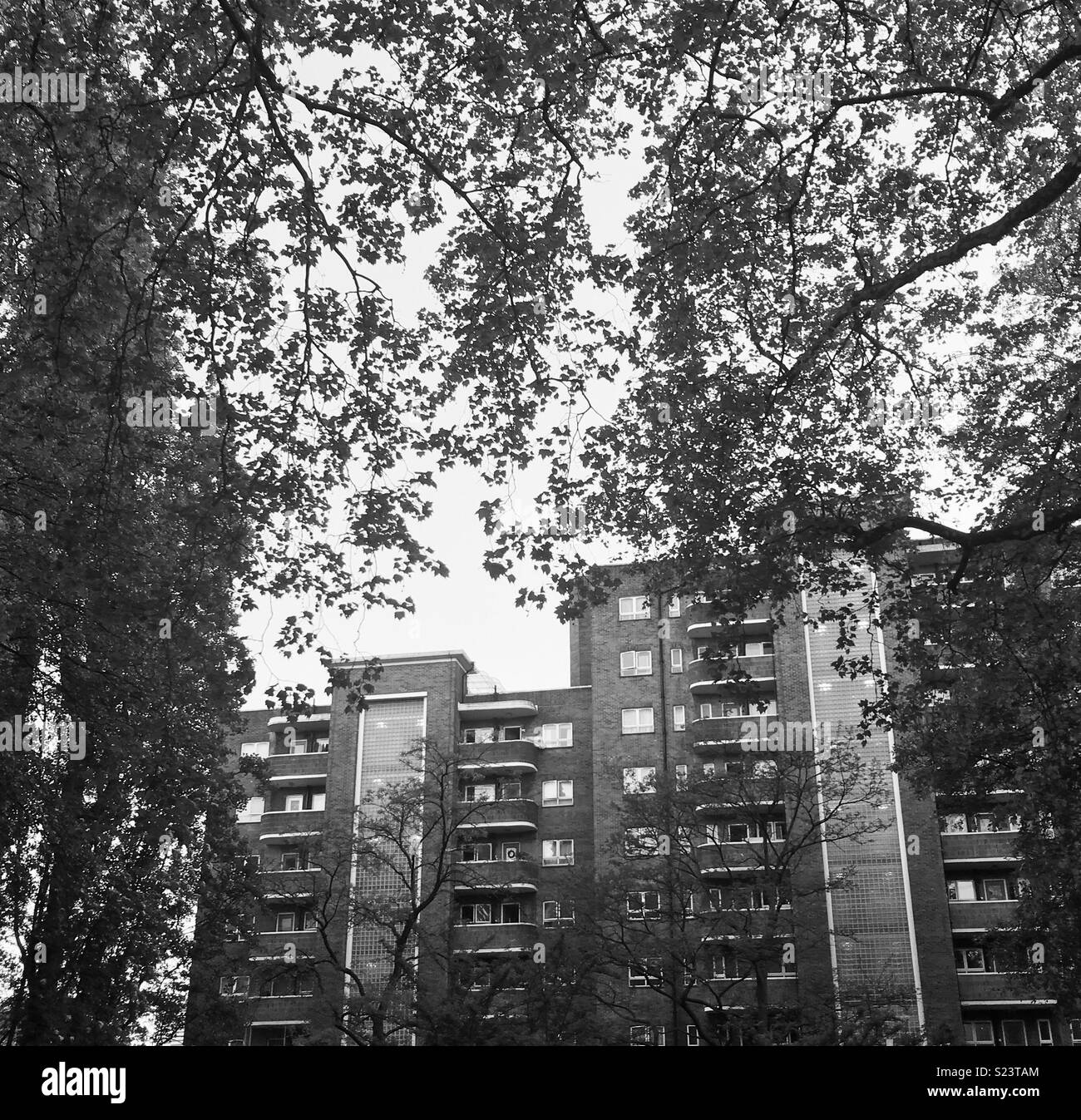 Art déco-Wohnungen, London Stockfoto