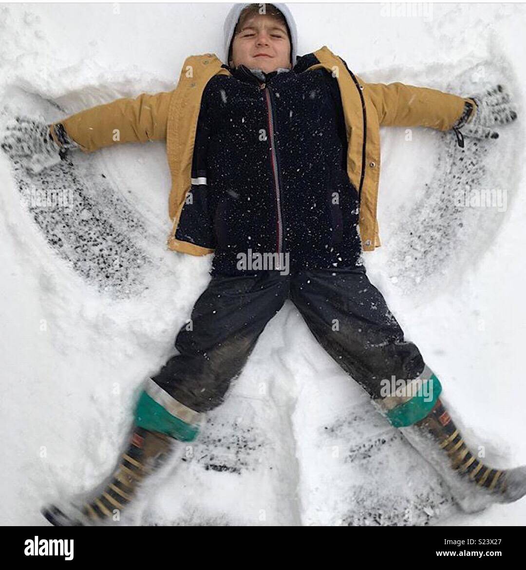 Schnee-Engel Stockfoto