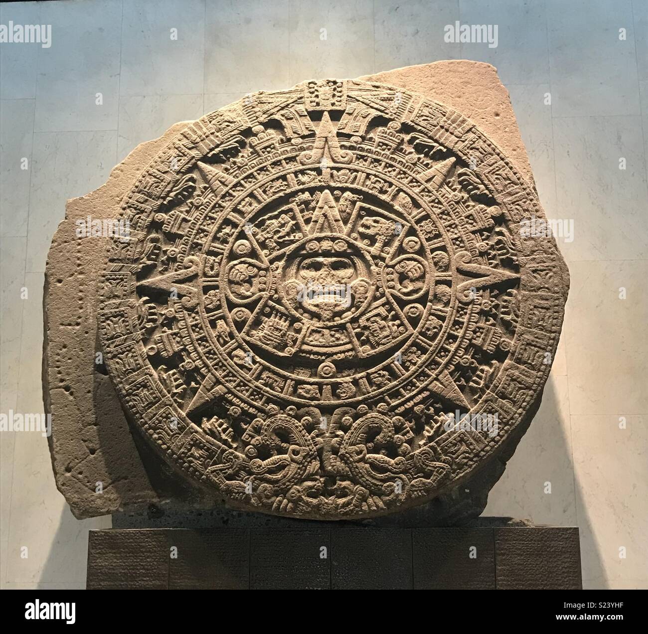 Stein der Sonne das Museum für Anthropologie in Mexiko Stadt 2018 Stockfoto