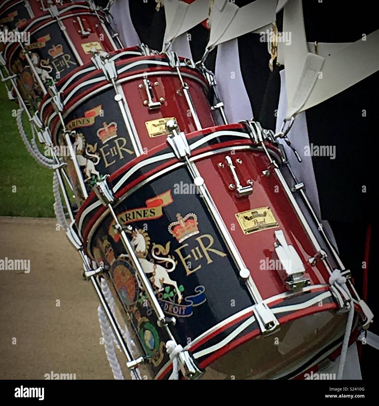 Royal Marines Band in Alrewas Stockfoto