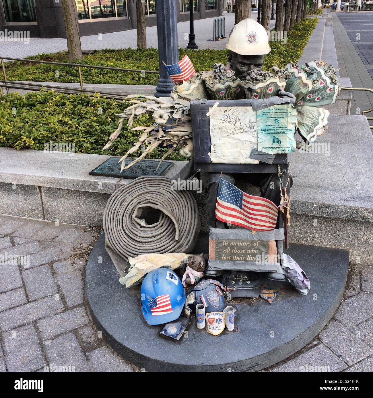 Die provisorischen Denkmal, von J. Seward Johnson, Jersey City, New Jersey Stockfoto