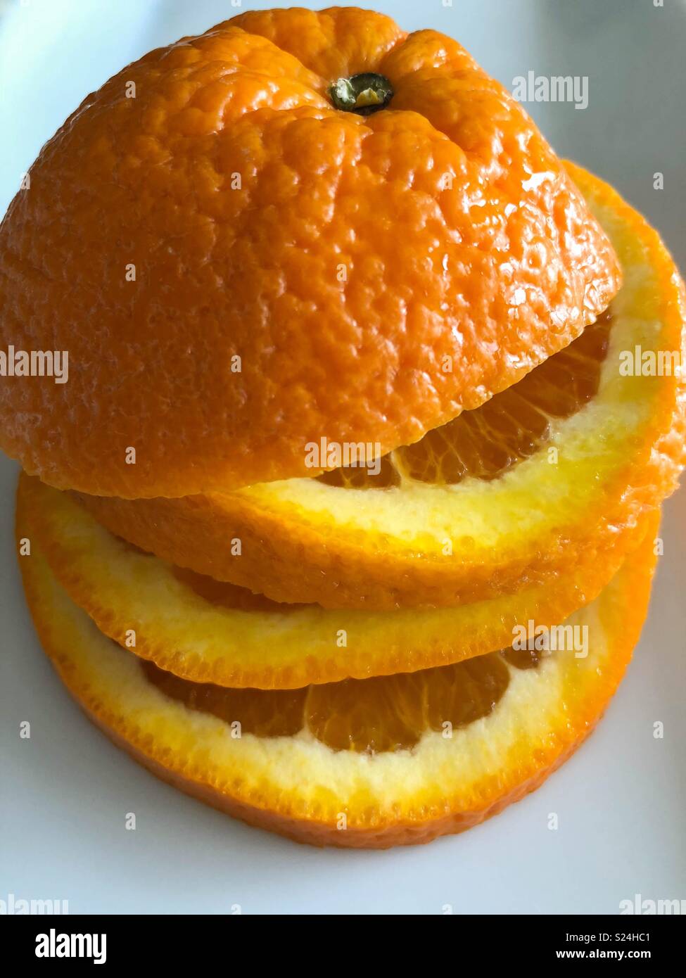 Orangenscheiben Stockfoto