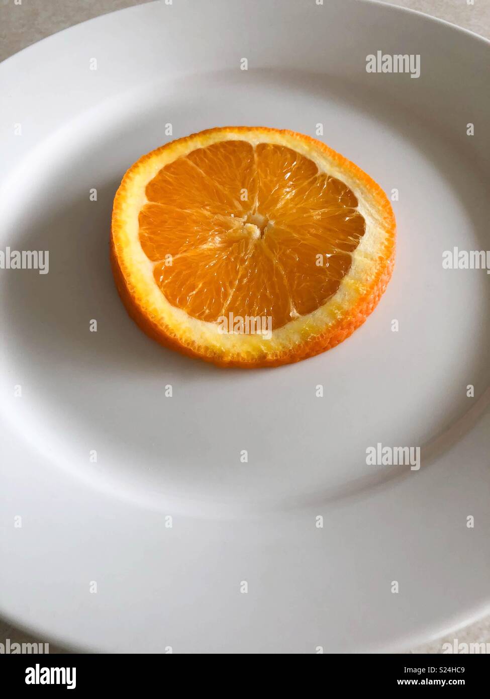 Orangenscheibe Stockfoto