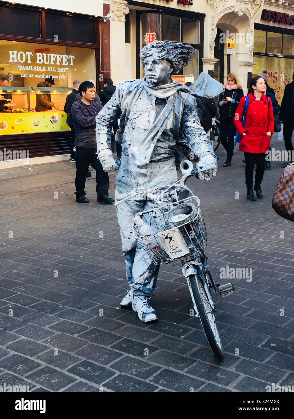 China Town Street Performer London Stockfoto