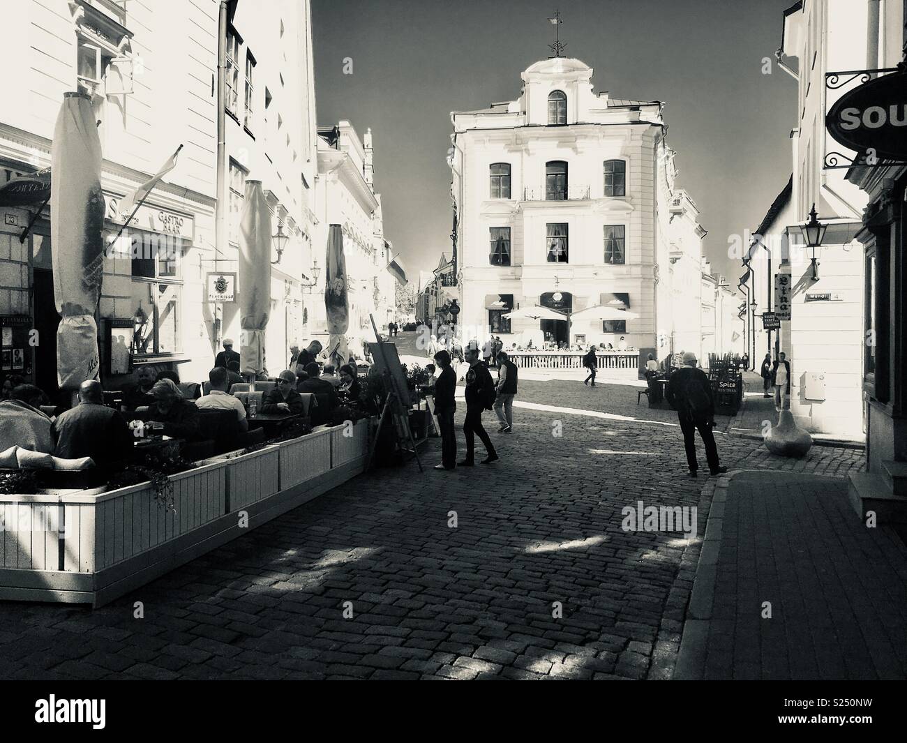 Tallin - Smartphone-aufgenommenes Stockfoto