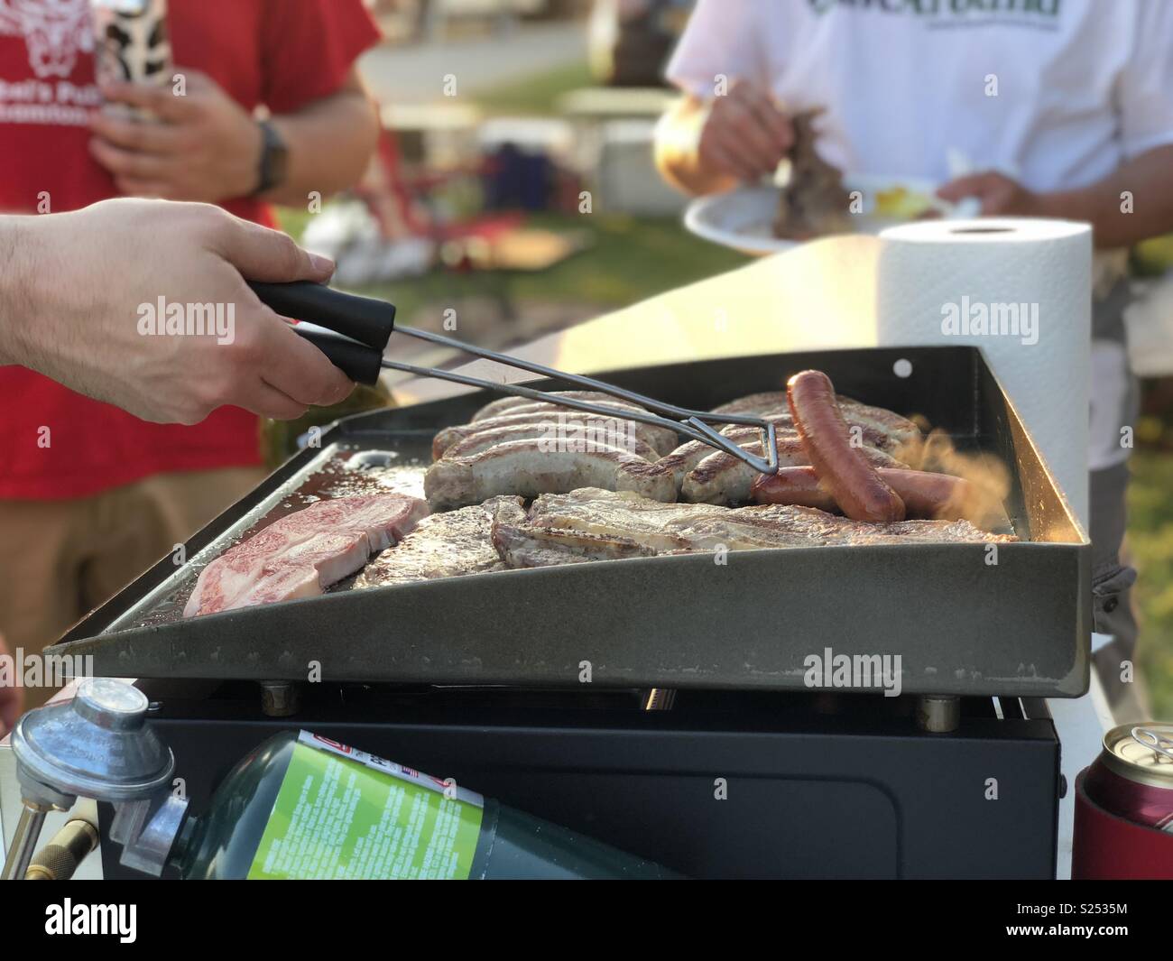 Sommer cookout Stockfoto