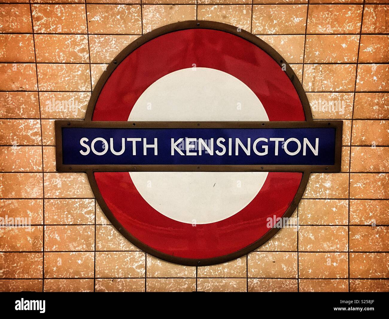 South Kensington U-Schild Stockfoto