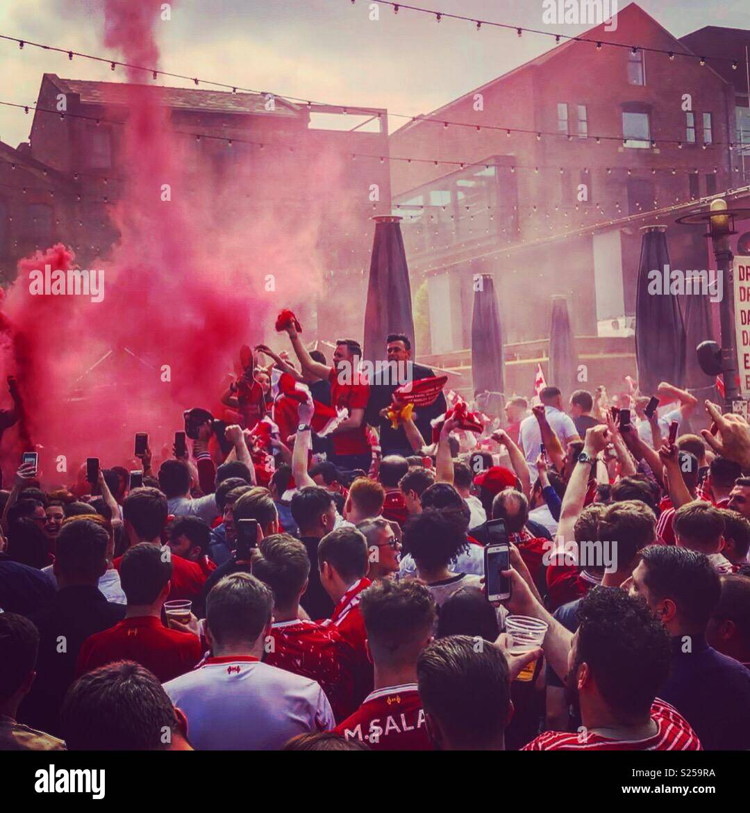 Liverpool-fans Stockfoto