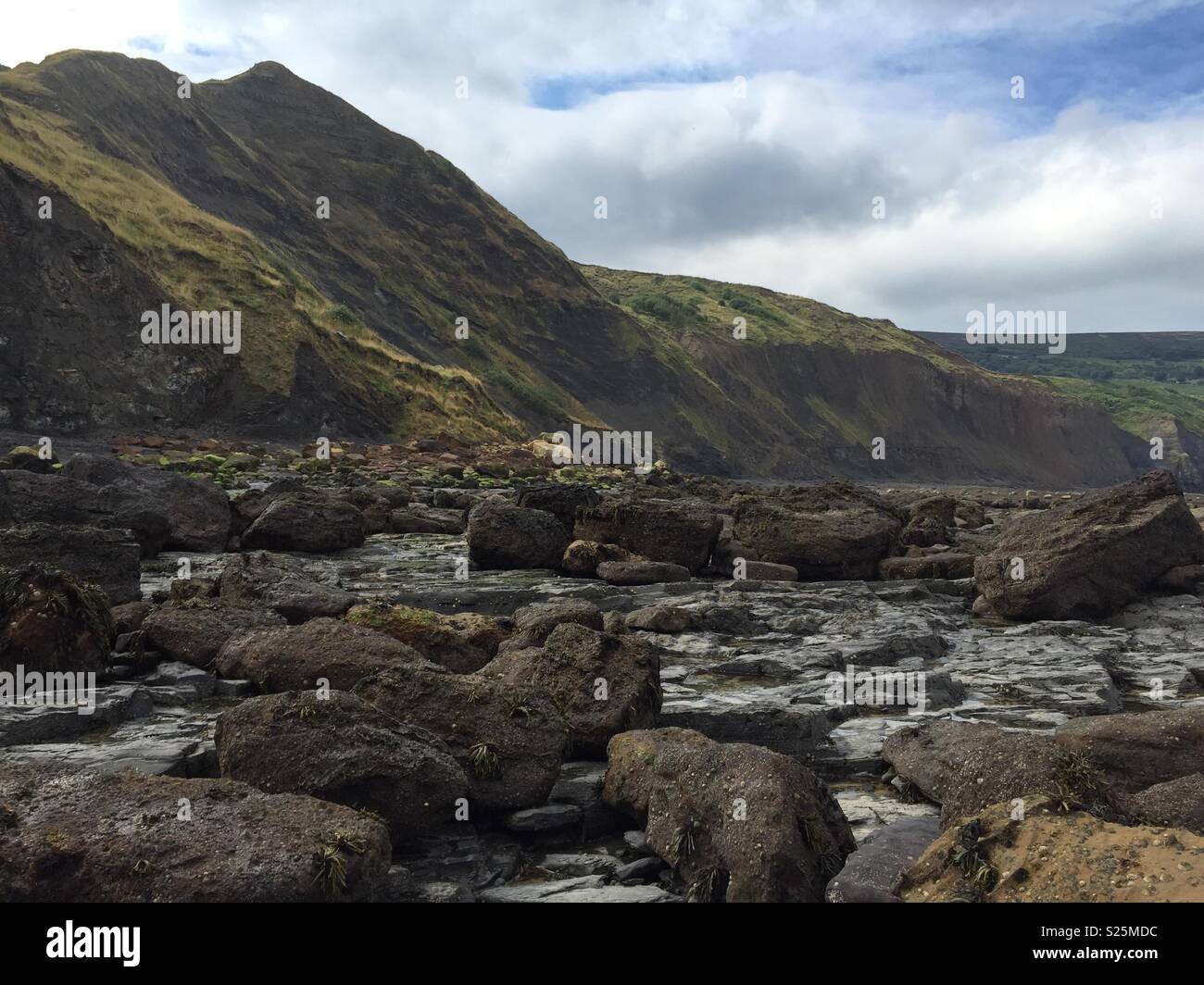 Zerklüftete Landschaft - Smartphone-aufgenommenes Stockfoto