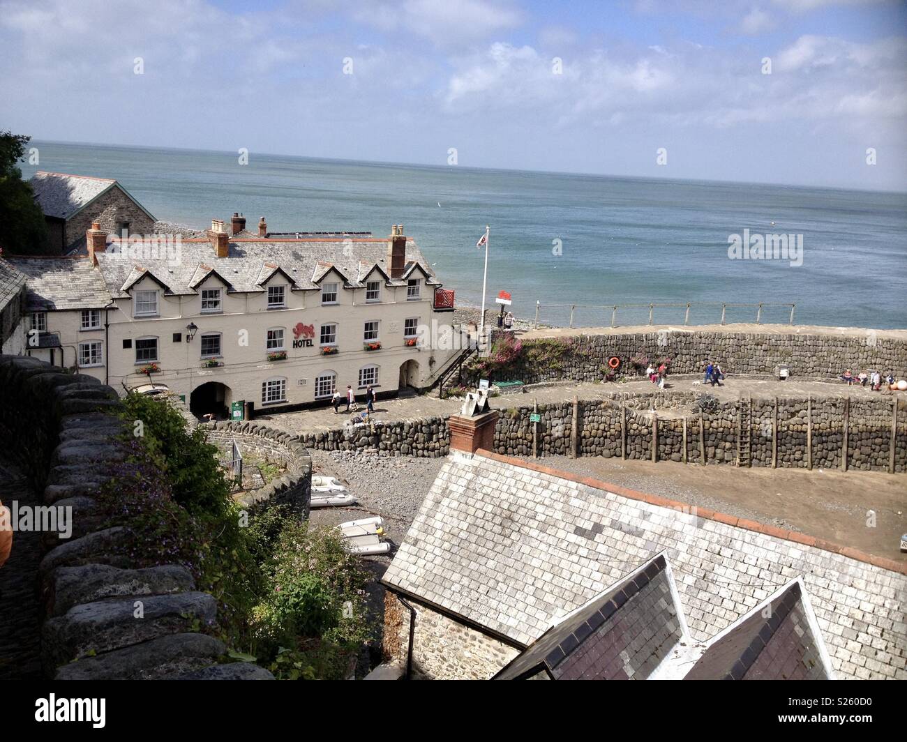 Clovelly Devon - Smartphone-aufgenommenes Stockfoto