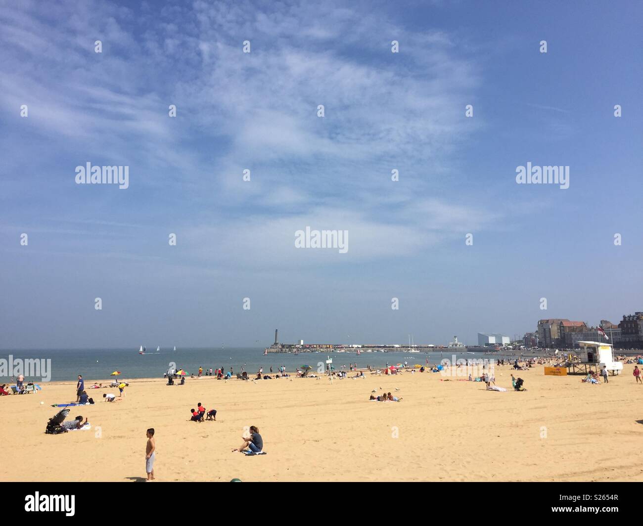 Margate Main Sands Beach Mai 2018 Stockfoto