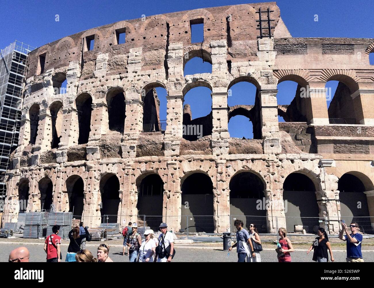 Rom Kolosseum - Smartphone-aufgenommenes Stockfoto