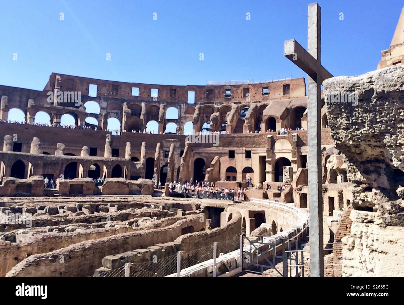 Rom Kolosseum Kolosseum - Smartphone-aufgenommenes Stockfoto