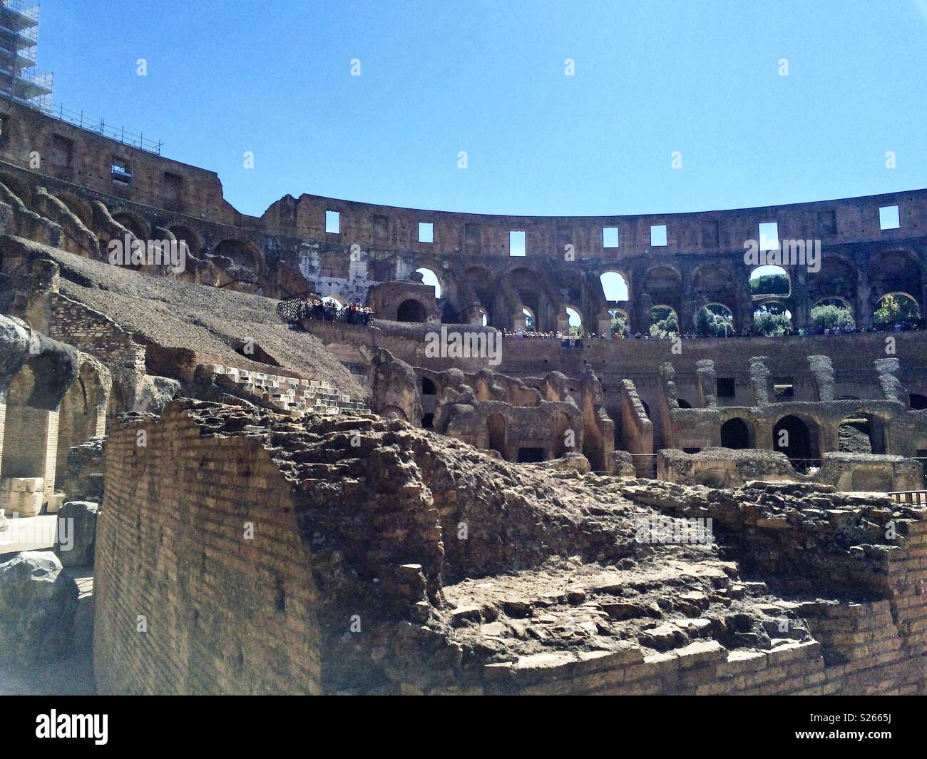 Rom Kolosseum Kolosseum - Smartphone-aufgenommenes Stockfoto