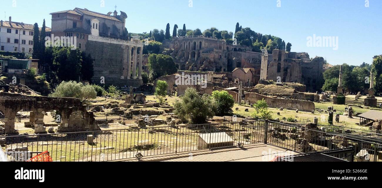 Forum Romanum - Smartphone-aufgenommenes Stockfoto