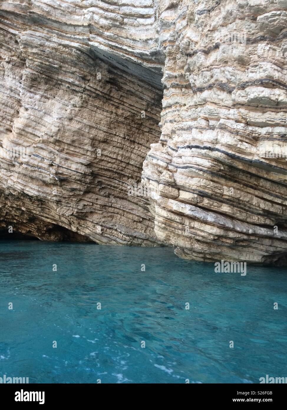 Griechenland, Höhlen und auf See Stockfoto
