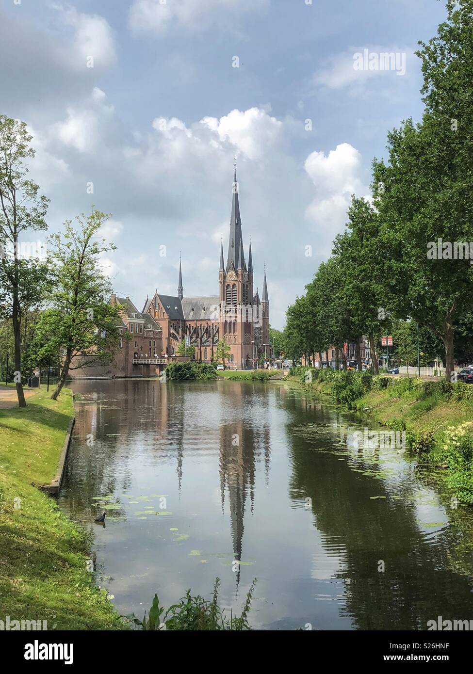 Der hl. Bonaventura Kirche Woerden Niederlande Juni 2018 Stockfoto
